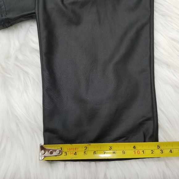 Black Faux Leather Leggings - Picture 12 of 15